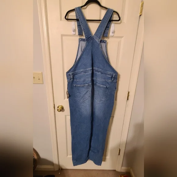 Ava & Viv Blue Denim Overalls - Picture 2 of 7